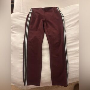 EUC Rag and Bone Simone Ponte Pant, Size 8, Burgundy and white stripe
